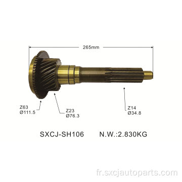 Arbre de vitesse de transmission des pièces automobiles pour OEM ME509577 / ME535076 / 43220-5H010 et Formitsubishi 4D34 Turbo PS125